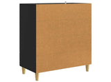 Sideboard with Drawer Black 66 x 34.5 x 95 cm Engineered Wood 894666