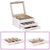 Jewellery Box 3-Layer White 23x20.5x14 cm 4103557