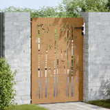 Garden Gate 85 x 150 cm Powder-coated steel Black Lockable 153235