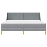 Bed Frame with Mattress Light Grey 180 x 200 cm Fabric 3415235