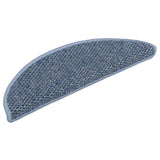 Stair Mats Self-adhesive Sisal-Look 15 pcs 56x17x3 cm Blue 326862