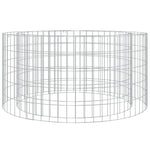 ZNTS Gabion Fire Pit Ø 100 cm Galvanised Iron 153560