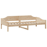 Bed Frame without Mattress 90x200 cm Solid Wood Pine 850914