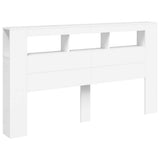 LED Headboard White 180x18.5x103.5 cm Engineered Wood 837358