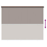 Outdoor Roller Blind 90% UV Block Taupe 180 x 230 cm HDPE 42036161
