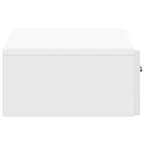 Wall-Mounted Side Table High Gloss White 59 x 34.5 x 17 cm 899339