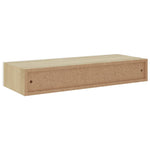 ZNTS Wall-mounted Drawer Shelf Oak and White 60x23.5x10cm MDF 330263