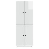 Cabinet Set 2 pcs High Gloss White 66 x 34.5 x 90 cm 3416362
