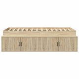 Bed Frame with Drawer Sonoma Oak 70 x 190 cm Engineered Wood 3335215