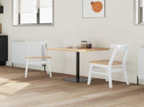 Dining Chairs 2 pcs White 42 x 47.5 x 81 cm Solid Rubber Wood 42020434