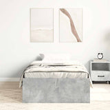 Bed Frame without Mattress Concrete Grey 90x190 cm Single 3203841