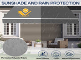 98.4"D x 117"W x 59"H Retractable Awning Grey 79175218