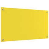 Kitchen Backsplash 2 pcs Yellow 90 x 50 cm Tempered Glass 3415477