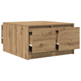 Coffee Table with Drawers Artisan Oak 70.5x70x40 cm 3328416