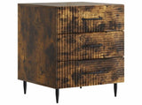 Bedside Cabinet Smoked Oak 43 x 41 x 66.5 cm Engineered Wood 894790