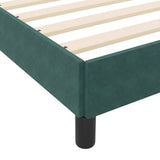 Box Spring Bed with Mattress Dark Green 80 x 220 cm Fabric 3398770