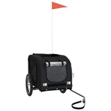 Pet Bike Trailer Black Oxford Fabric and Iron 93877
