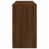 Sideboard with LED Lights Brown Oak 123x37x67 cm 3209064