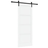 Sliding Door White 83 x 211 cm Solid Pine Wood 3333283