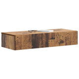 Wall-Mounted Side Table Old Wood 87.5 x 34.5 x 17 cm 898503