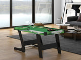 SPORTNOW 104cm Folding Mini Pool Table Set with 2 Cues, 16 Balls, Chalk, Triangle, Brush, Green T3398P554936