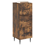 Drawer Cabinet Smoked Oak 33 x 34.5 x 89.5 cm Engineered Wood 894850