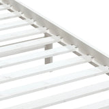 Bed Frame White Solid pine wood Single Bed Frame Rectangular 3100580