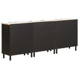 Sideboard 3 pcs White Wash Finish 180 x 33 x 75 cm 3310029