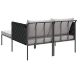 Sunbed Anthracite 153 x 115 x 69.5 cm Powder-Coated Steel 42004134