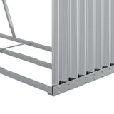 Log Holder Silver 120x45x210 cm Galvanised Steel 364592