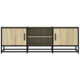 TV Cabinet Sonoma Oak 120x35x41 cm Engineered Wood and Metal 848840