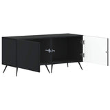 TV Cabinet Black Engineered Wood 897556