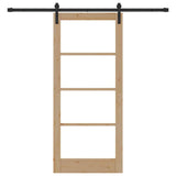 Sliding Door ORKDAL Natural and Black 86 x 198.5 cm 3331863
