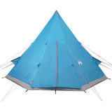 Camping Tent Tipi 4-Person Blue Waterproof 94381