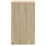 ZNTS Bedside Cabinet with LED Lights Sonoma Oak Engineered Wood 852014