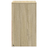 ZNTS Bedside Cabinet with LED Lights Sonoma Oak Engineered Wood 852014