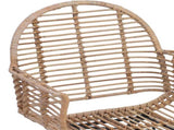 Dining Chair 2 pcs Rattan and Iron Natural 57 x 55 x 85 cm 42011558