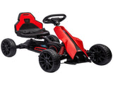 Kids Pedal Go Kart, with Adjustable Seat, EVA Wheels, Seat, Handbrake - Red T3398P348369