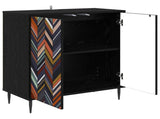 Sideboard OMMEN Black Oak 69 x 33 x 76 cm Engineered Wood 8006939