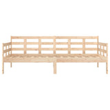 Day Bed Natural Pine Solid Pine Wood Single size 820367