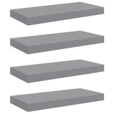 Floating Wall Shelves 4 pcs Grey 50x23.5x3.8 cm MDF 323852
