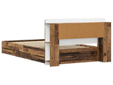 Bed Frame with Storage Old Wood 80 x 200 cm Engineered Wood 3434000
