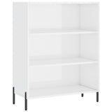 Shelf Cabinet High Gloss White 69.5x32.5x90 cm Engineered Wood 828374