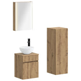 Bathroom Furniture Set 4 pcs Artisan Oak 3407478