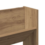 Wall Shoe Cabinet Artisan Oak 80x18x90 cm Engineered Wood 856545