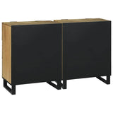 Sideboards 2 pcs Brown 60 x 33.5 x 75 cm Solid mango wood 3310040