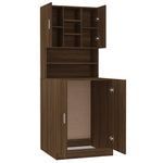 ZNTS Washing Machine Cabinet Brown Oak Engineered Wood 3120184