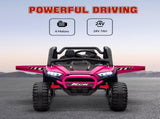 2 Seater 24V 7AH Ride on Truck, Battery Powered Electric Ride On Car w/ Remote, Suspension, 3 T3398P422394