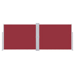 Retractable Side Awning Red 140x1000 cm 48489