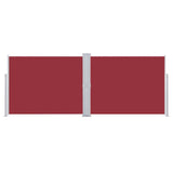 Retractable Side Awning Red 140x1000 cm 48489